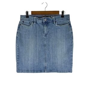 Old Navy Brand Blue Jeans Low Waist Denim Skirt Stretch Classic Skirt Size 6